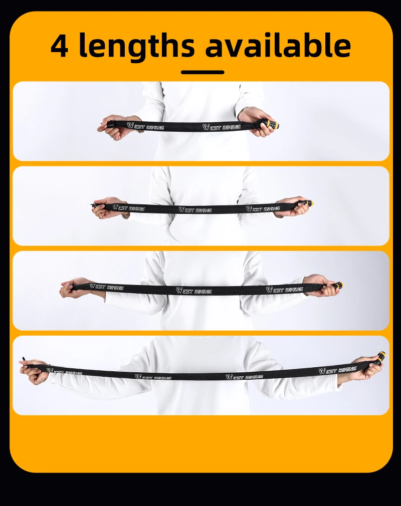 WEST BIKING Lokaler Versand Fahrradschloss 65-150CM Multilängen-Fahrradkettenschloss Motorrad E-Bike Fahrrad 5-stelliges Passwort Diebstahlsicherung Sicherheitsschloss – Detail 12