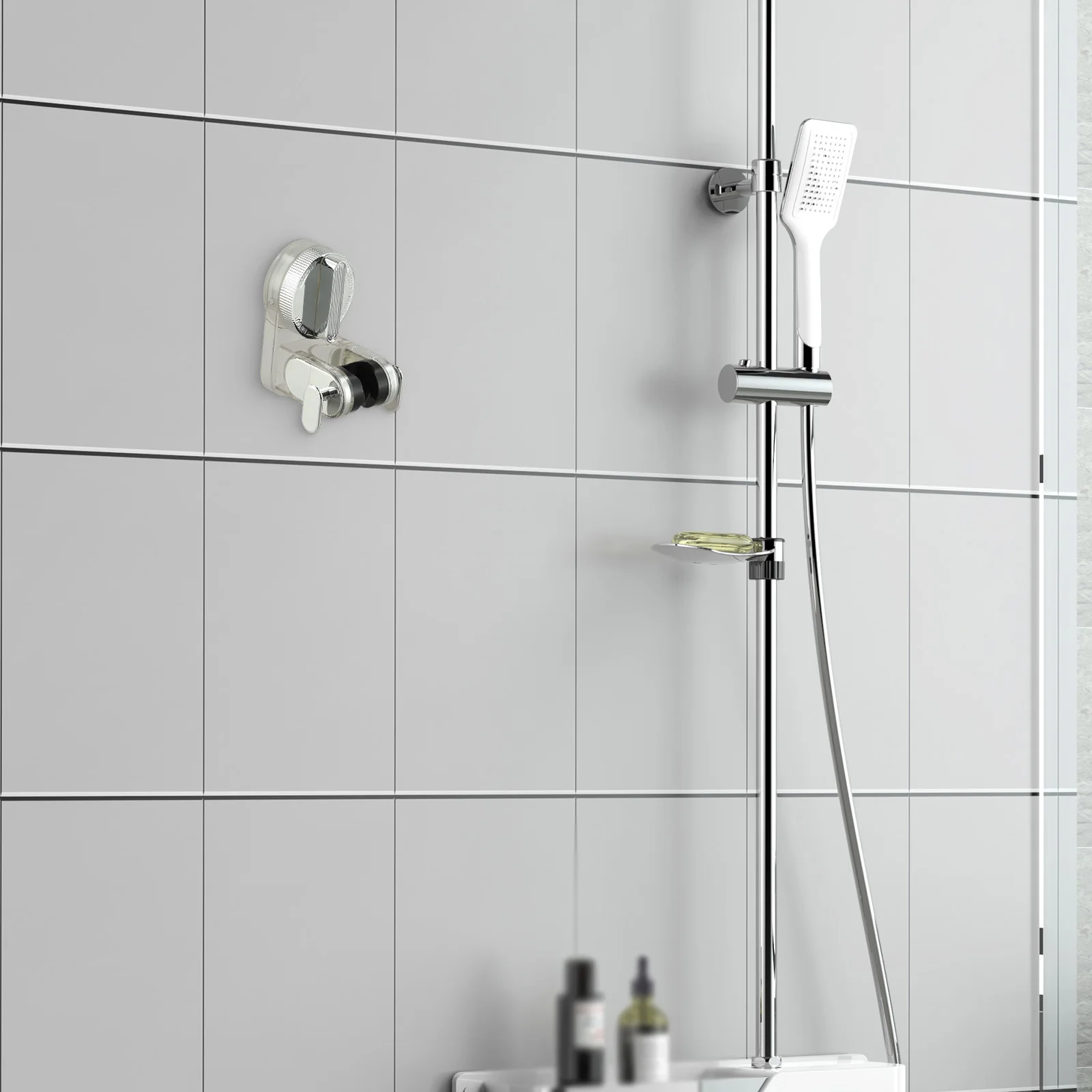 

Регулируемый держатель для душа без сверления, кронштейн для душа для ежедневного душа, регулировка угла 70 градусов, регулировка нескольких углов