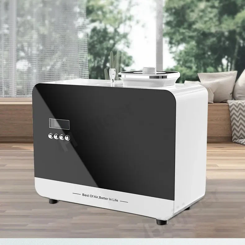 

Hotel Lobby Commercial Metal Perfume Dispenser 800ml Essential Oil Aroma Nebulizing Waterless Diffuser Smart HAVC Scent Machine