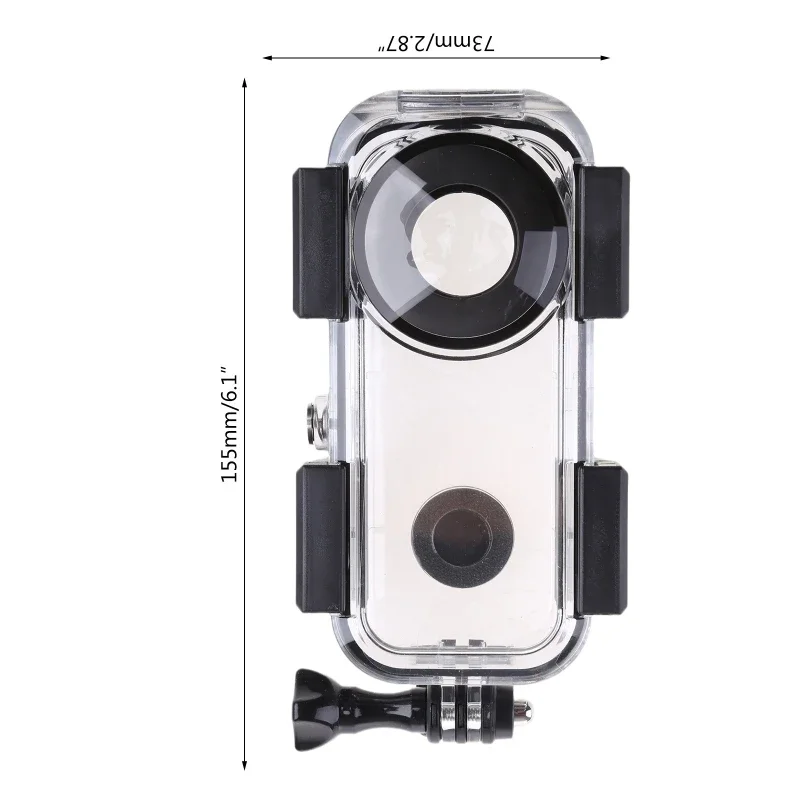 Casing menyelam tahan air 30m, casing pelindung bawah air untuk Insta 360 satu X2 kamera panorama FF-10p