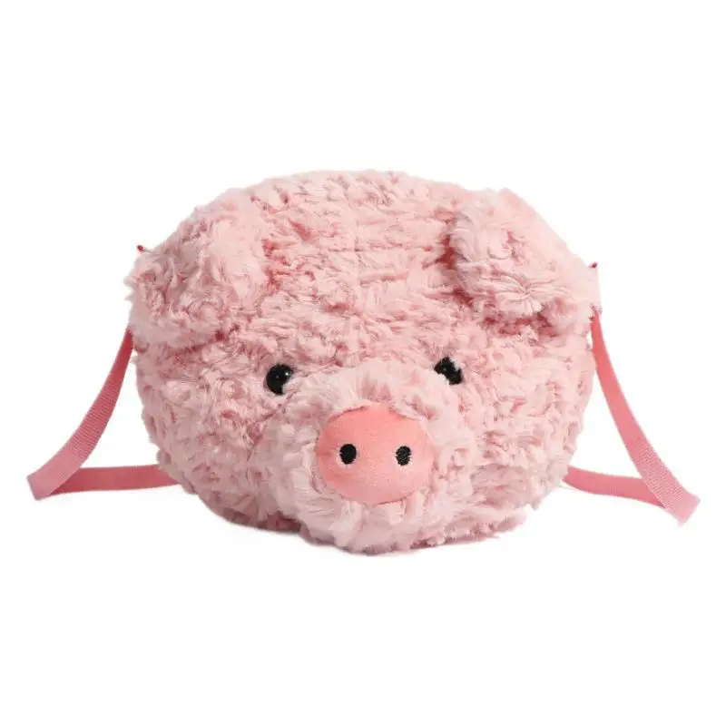 

Women cute plush Pig shoulder bag girl cartoon doll crossbody bag
