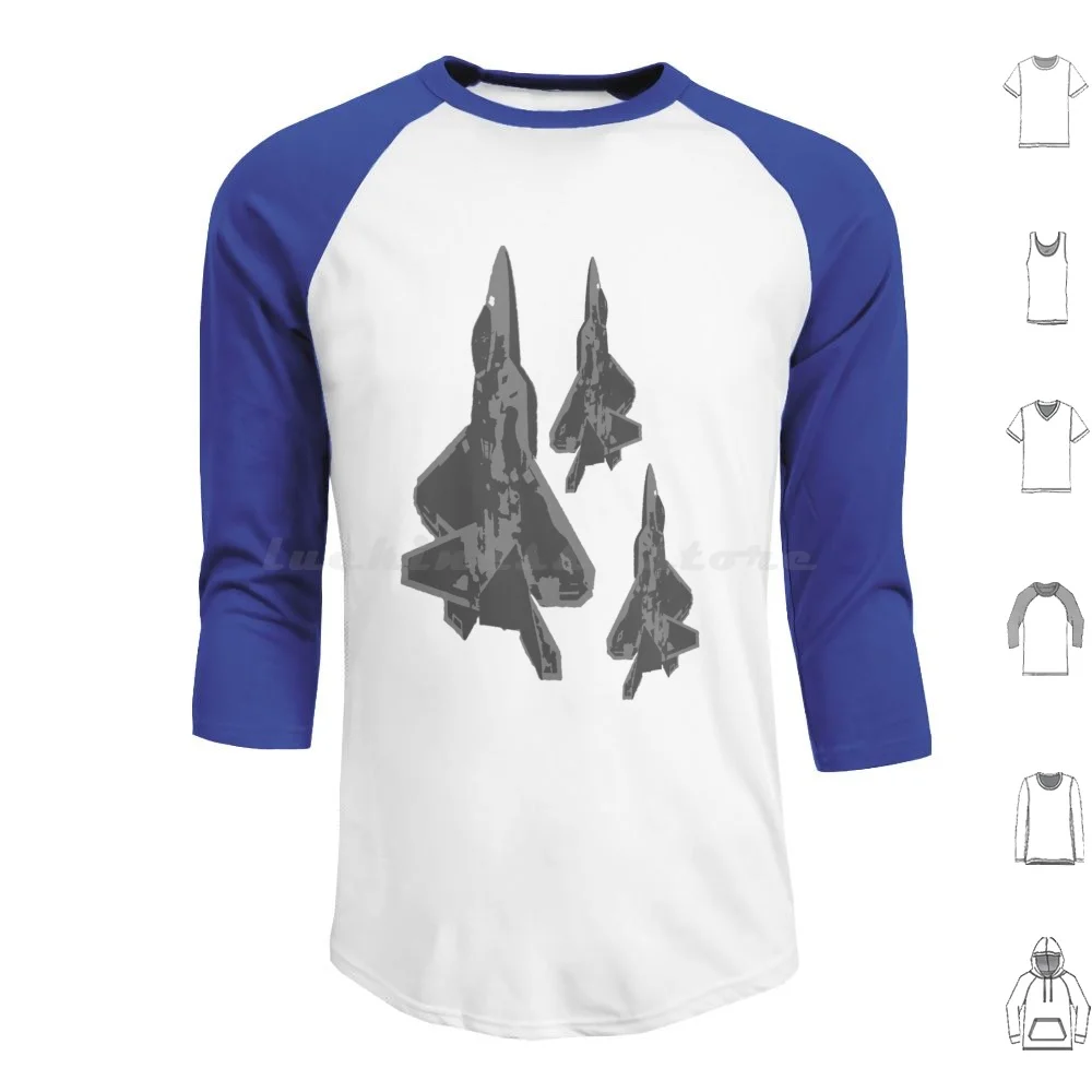 

F-22 Raptor Vector Art Толстовки с вертикальным настроением с длинным рукавом F22 Raptor F22 Raptor Usaf Jet Aviation Plane F22 Military