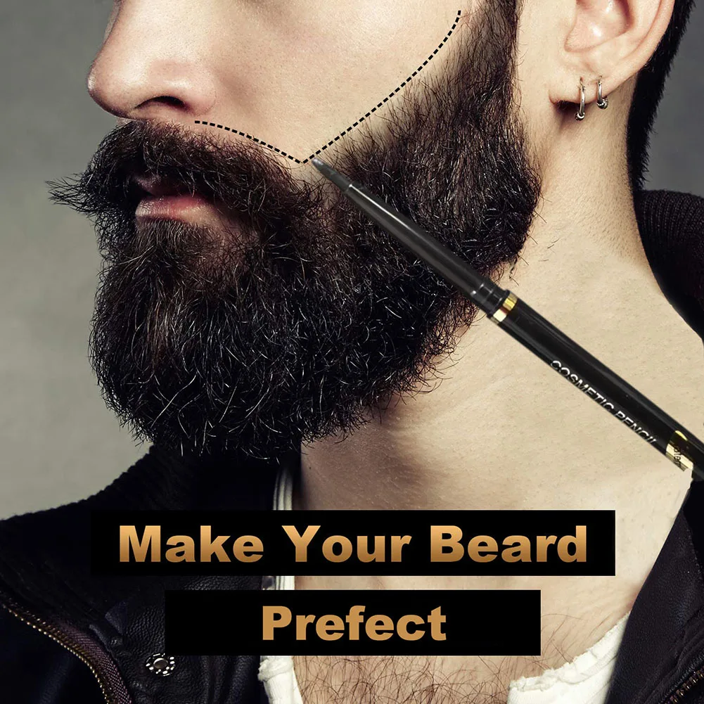 Beard Makeup Enhancer Moustache Filler Men Beard Makeup Enhancer Moustache Coloring Pen Barber Pencil