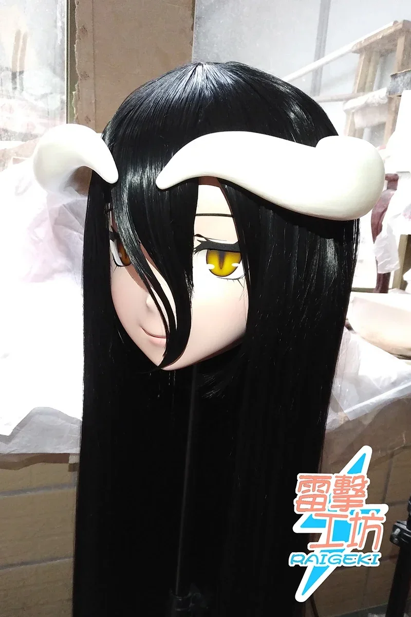 (RAIGEKI MAKS 27) Resin 3/4 Head Female/Girl Kigurumi Anime Cosplay Masks Crossdress Japan Role Lolita Crossdresser DOLL BJD Cos