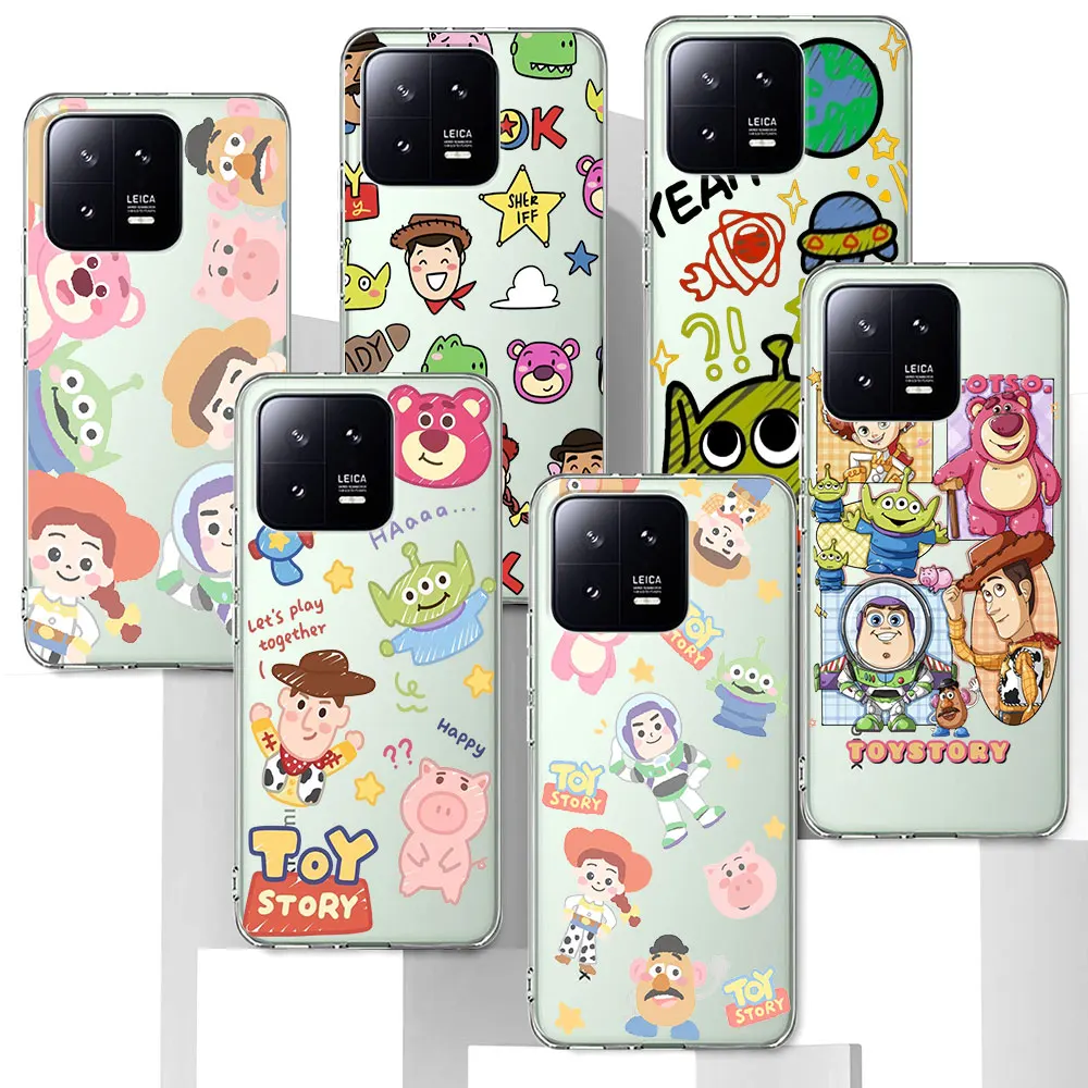 Disney Cartoon Toy Story Case for Xiaomi Mi 11T 12 12X 13 10T 12T 10 11 5X A1 A3 CC9E 9T Pro A2 9 CC9 11i 8 Lite TPU Soft Cover