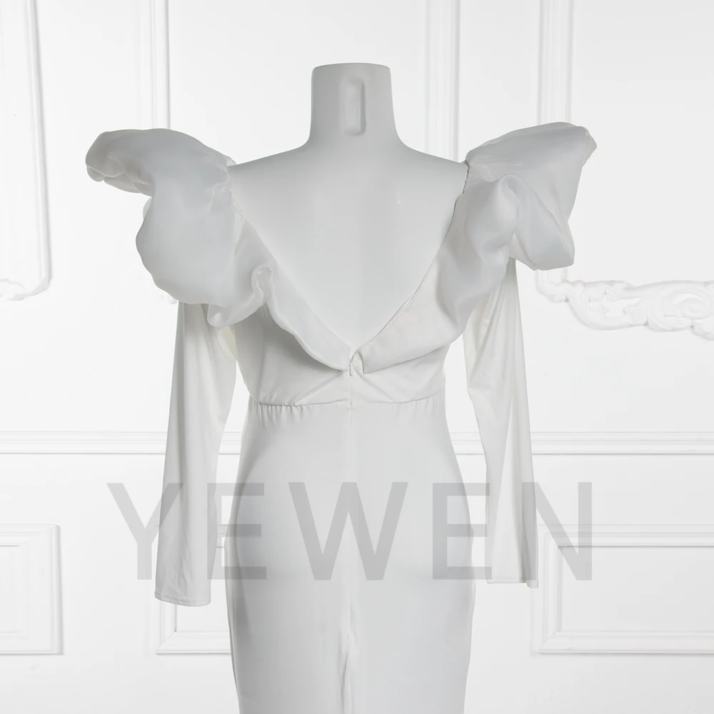 V Neck Maternity Photoshoot Dresses Long Sleeve Mermaid Photography Dresses for Baby Shower Pregnancy Photoshoot Outfit YW251002