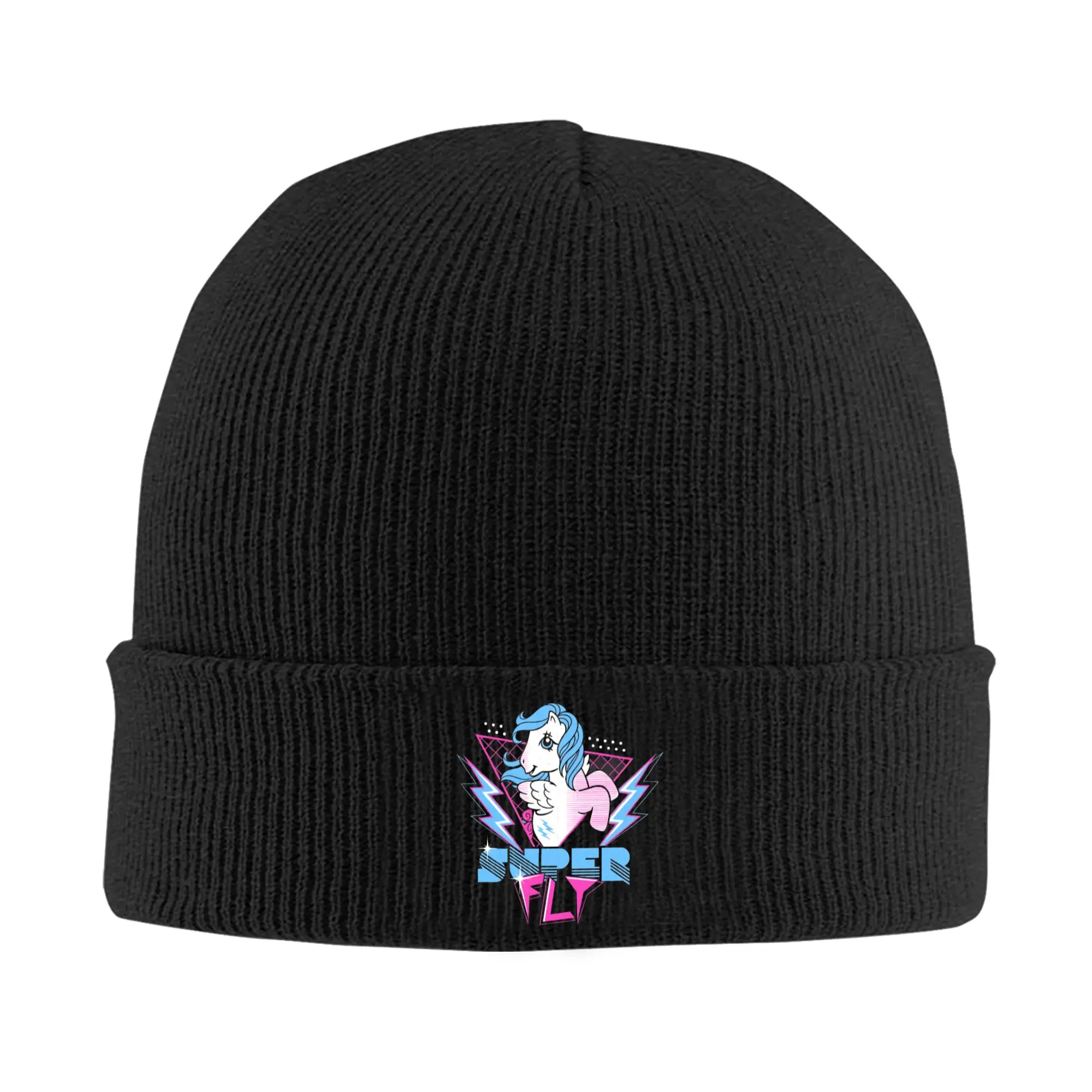 Female Male Firefly Super Fly P-pony Beanie Hats  Street Knitting Hat Winter Kpop Caps Graphic Elastic Bonnet Hats