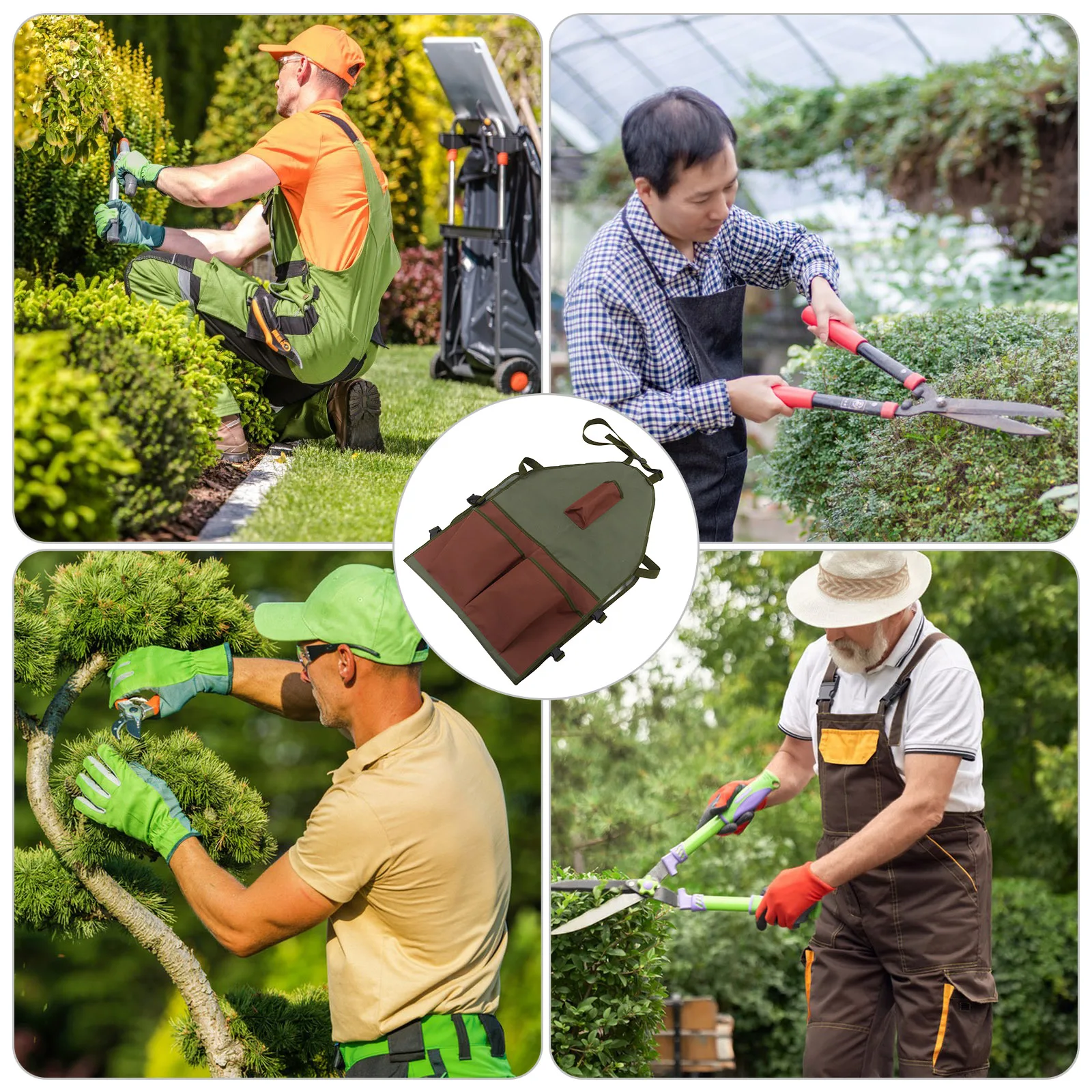 

Garden Legging Apron for Harvesting Trim Bag Full Coverage Work Oxford Cloth Cleaning Waist Pouch