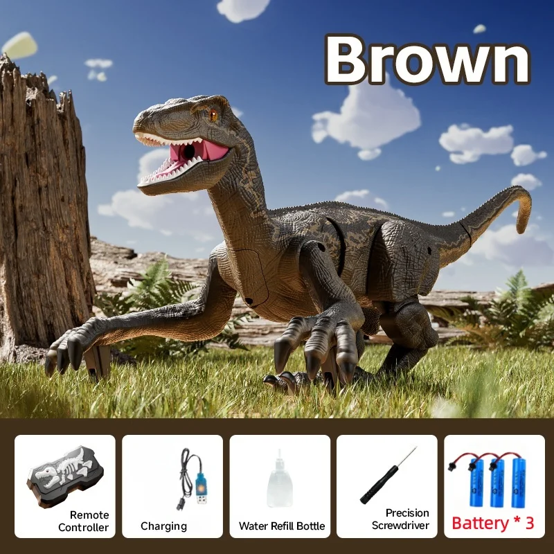 Kinderen op afstand bestuurbare spray dinosaurus 2.4G lichte spray dinosaurus wandelen elektrisch intelligent dinosaurus speelgoed voor kind kind cadeau