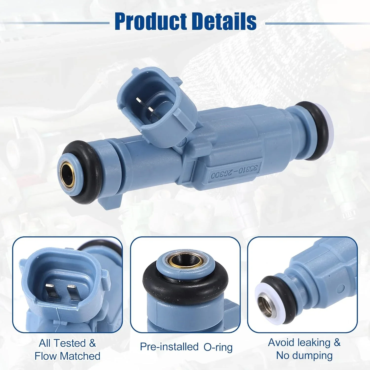4PCS Fuel Injectors 35310-2G300 Fits For HYUNDAI SANTA FE SONATA TUCSON KIA FORTE OPTIMA RONDO SORENTO SPORTAGE