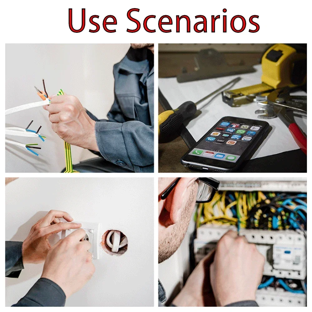 1/4PCS Intelligent Voltage Tester Pen With LDE Induction Power Detector Pen Electrical Screwdriver Indicator Circuit Tester