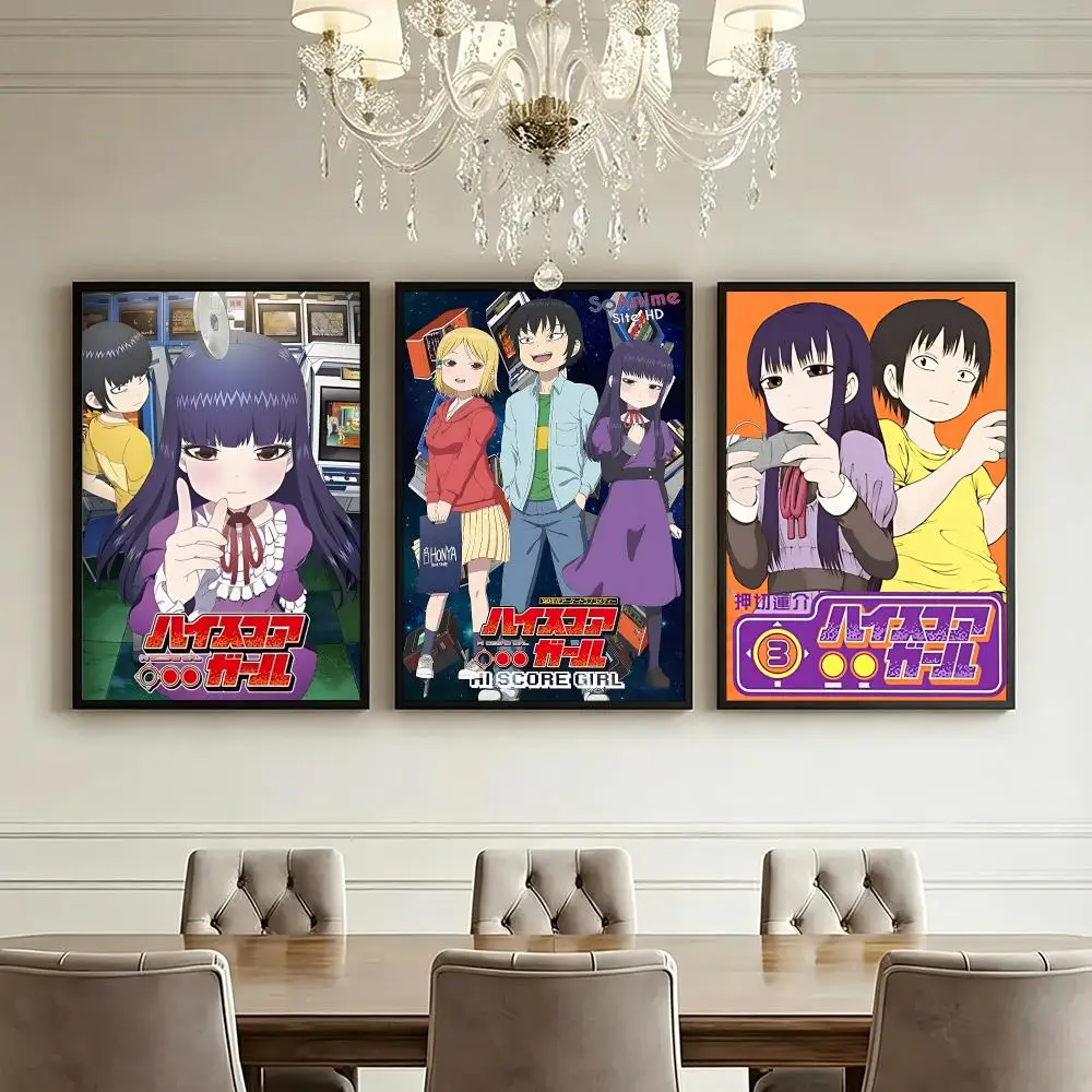 anime Hi Score Girl Poster HD Poster High End Luxury Home Decor for Living Room Bedroom Corridor and Gift Giving
