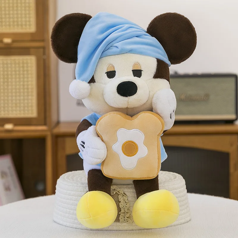

80cm Kawaii Mickey and Minnie Stuffed Doll Plush Toy Donut Design Cute Birthday Gift for Kids Stuffed Animal Toy Wholesale