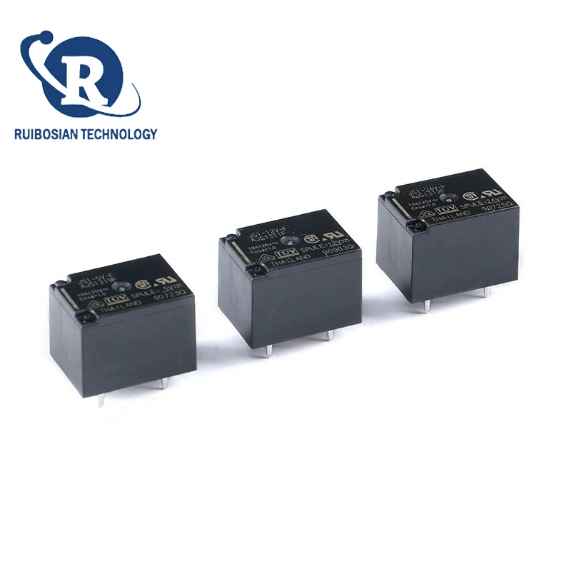 مرحل الطاقة JS1-5V-F/12V-F/24V-F واحد مفتوح واحد إغلاق 10A 5 دبوس أصلي