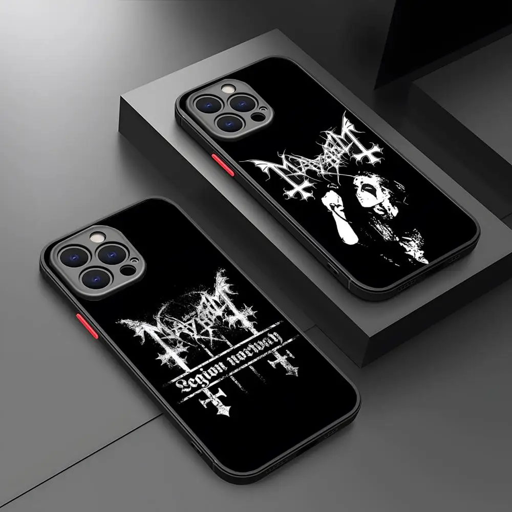 Mayhem Live In Leipzig Burzum Phone Case Matte Transparent Back For IPhone 16 15 14 13 12 11 Pro Max X XR XSMax 7 8 Plus Cover