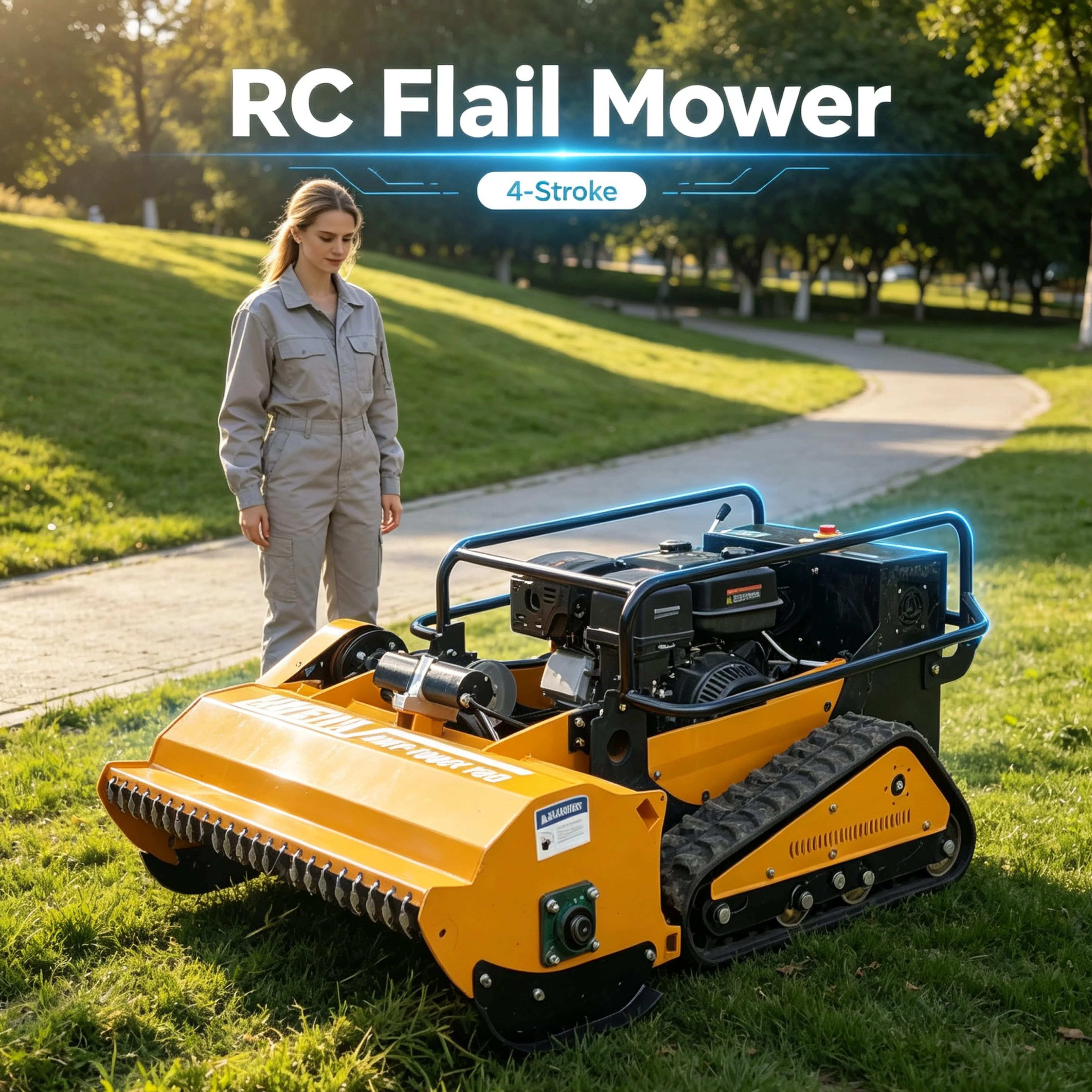 Customized Agricultural Hilly Land 800spro Petrol Engine Mower, Heavy Duty Structure Adapts Complex Rough Farm Terrain