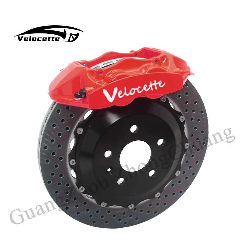 Red Brake System Brake 4 Piston Caliper Set With Two Rotor For Bmw E39 F10 VW LAVIDA PASSAT MAGOTAN SAGITAR Audi A4 A5 A6 A7 A8