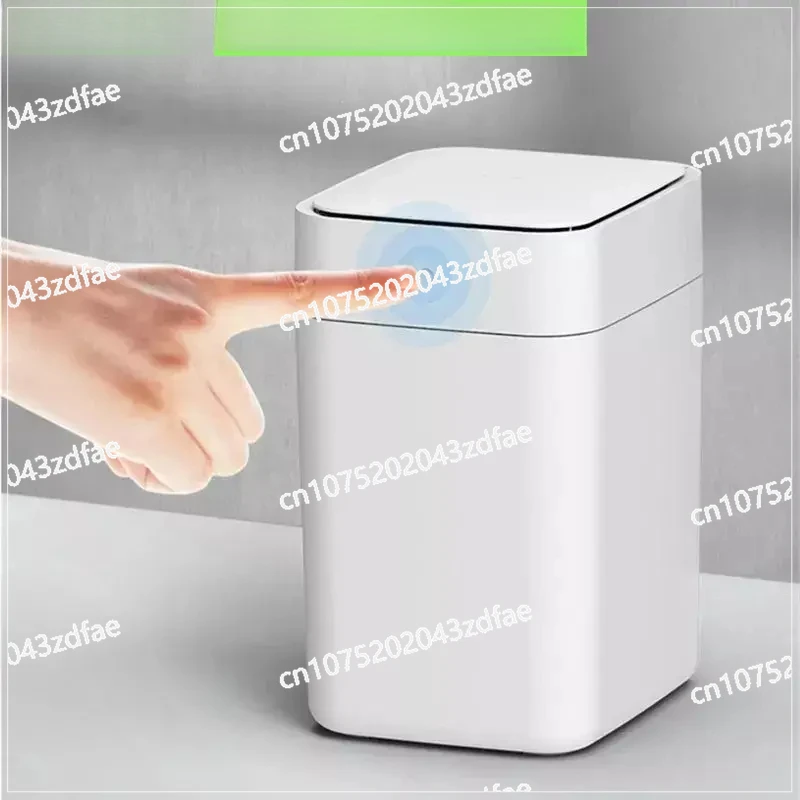 T1S Intelligent Sensor Kitchen Garbage Bin Waterproof Home Bathroom Garbage Bin with Lid Sensing Garbage Bin Automatic Packaging