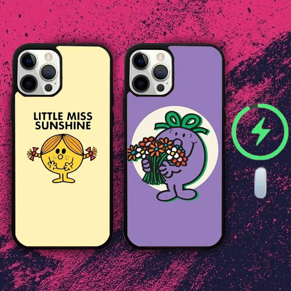 

Mr M-Mens and Littles Miss Phone Case For iPhone 16e,16,15,14,13,12,11,Plus,Pro,Max,Mini Magsafe Magnetic Wireless Charging