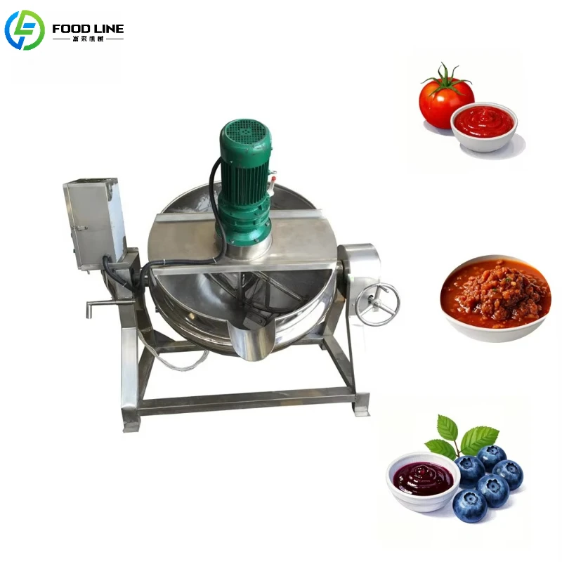 

Labor-Saving Hydraulic Tilting Planetary Stirring Pot for Effortless Discharging of Thick Bean Paste & Nut Butters