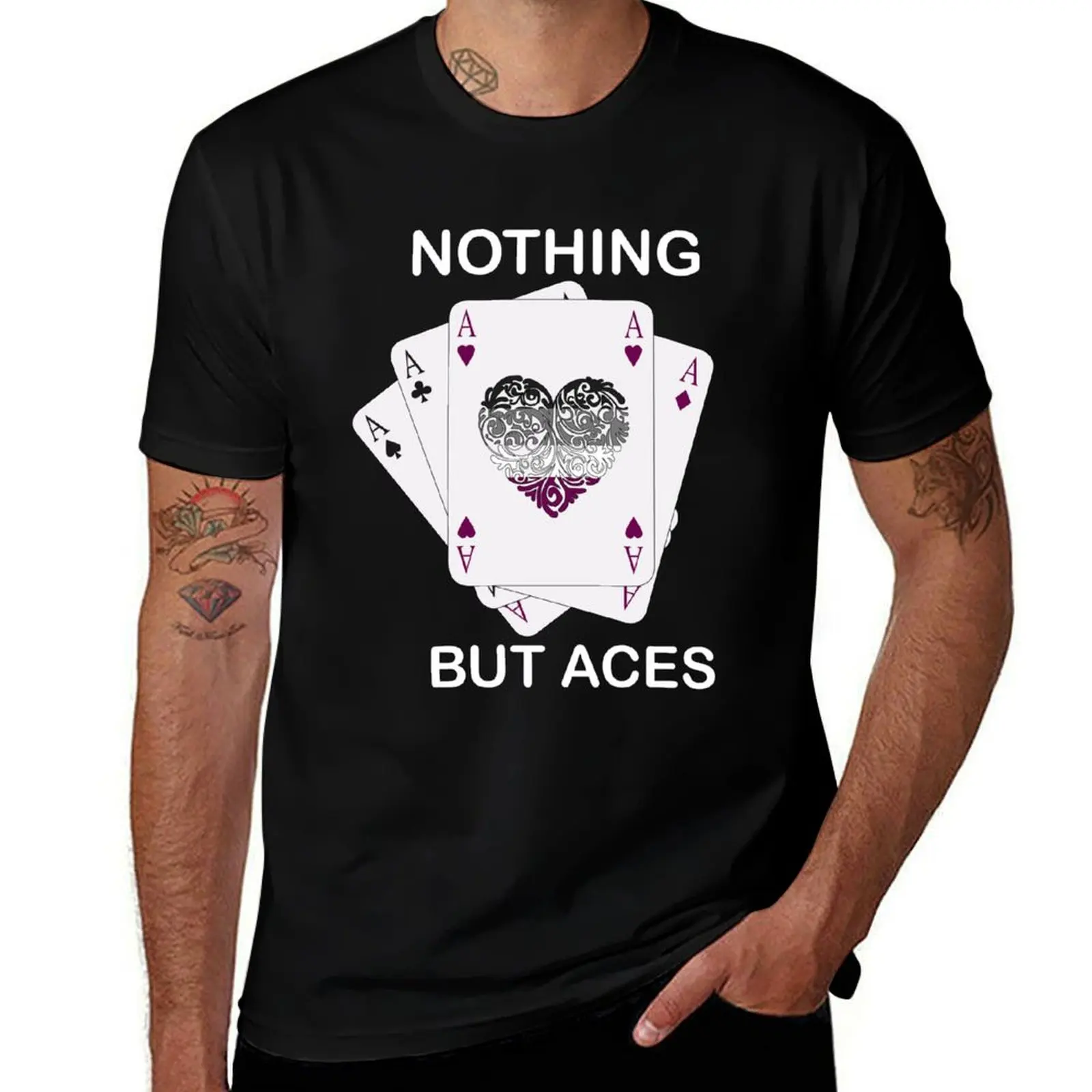 

Nothing but aces T-Shirt t shirts for man pack cotton graphic t shirts for man