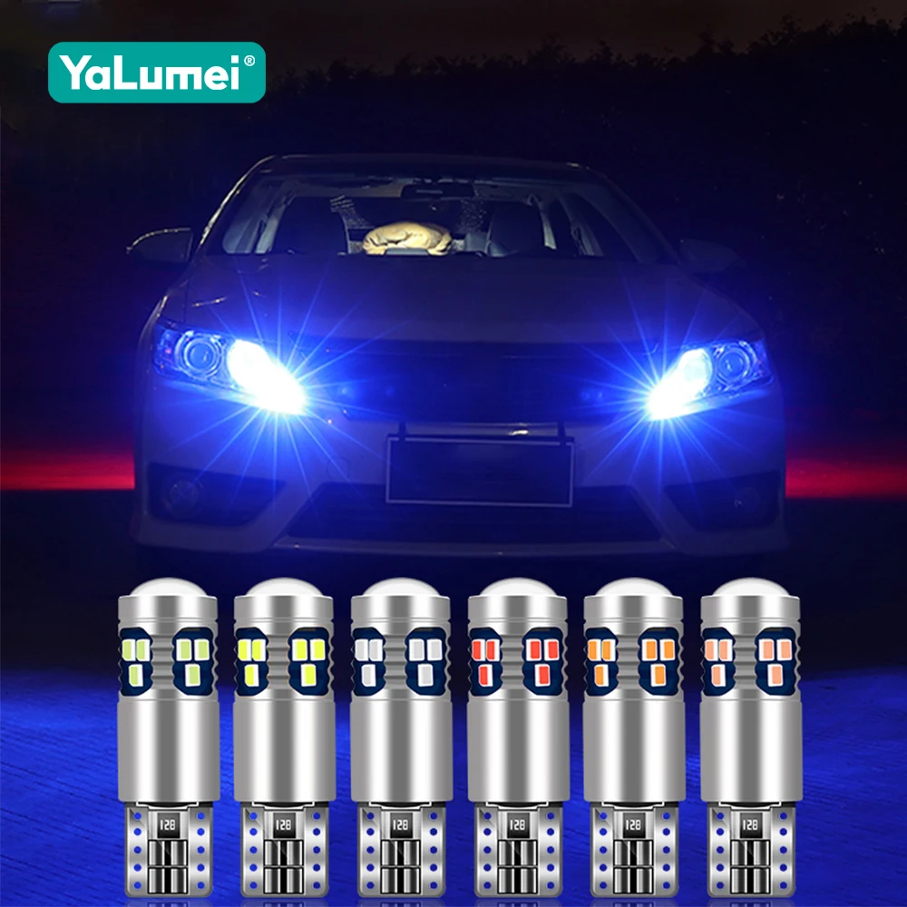 2PCS W5W LED T10 Bulbs Canbus For Car Parking Position Lights Interior Map Dome Reading Lights 12V Auto Clearance Width Lamps