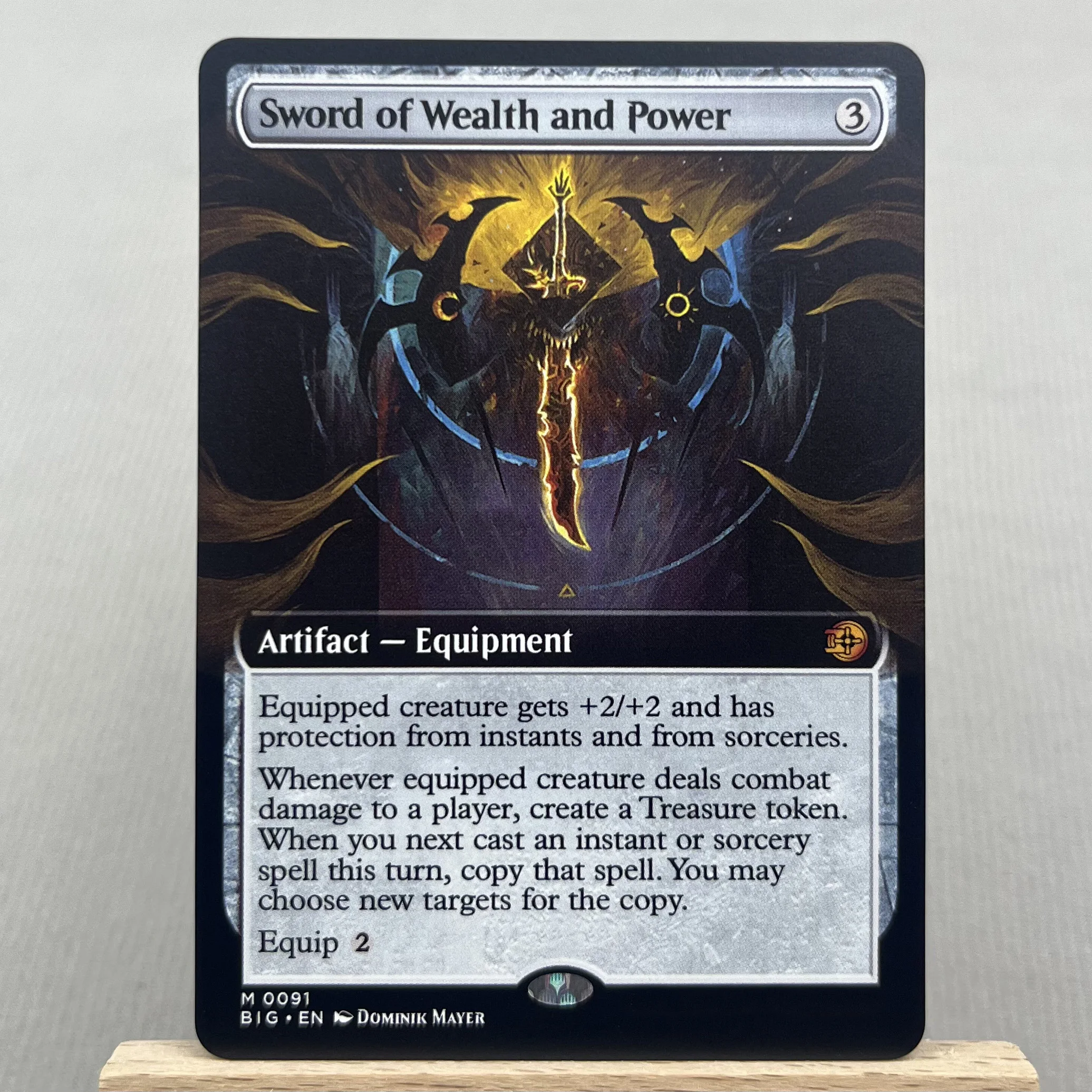 BIG MH3 OTJ OTP HOLO7-Ⅰ01 Tcg cards German Black Core magical Tyrant Sword of Wealth and the Power Simulacrum gather