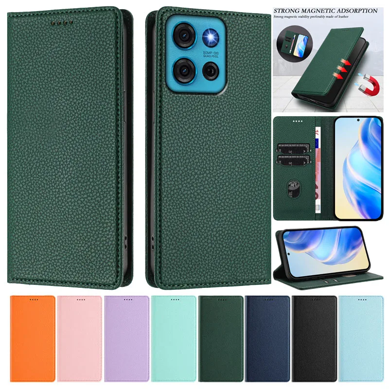 G75 5G Wallet Case For Motorola Moto G75 Funda MOTO G75 Luxury Strong Magnetic Leather Card Slot Cases MotoG75 G 75 Phone Cover