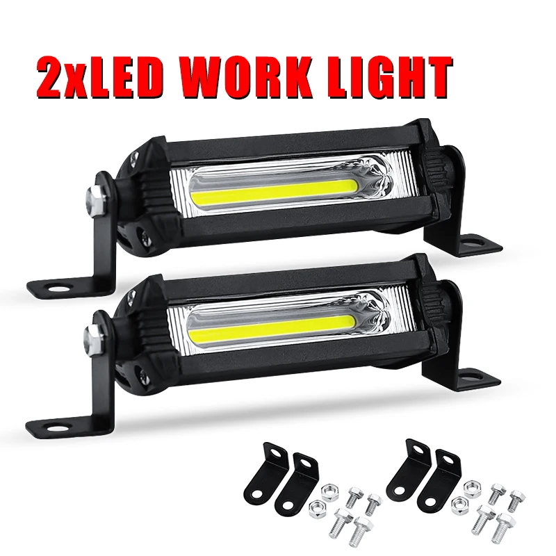 LED Car Work Light Bar Off Road Spot Lamp 12V 24V For Work Light Modified Daytime Running Light Motorcycle Auxiliary Light