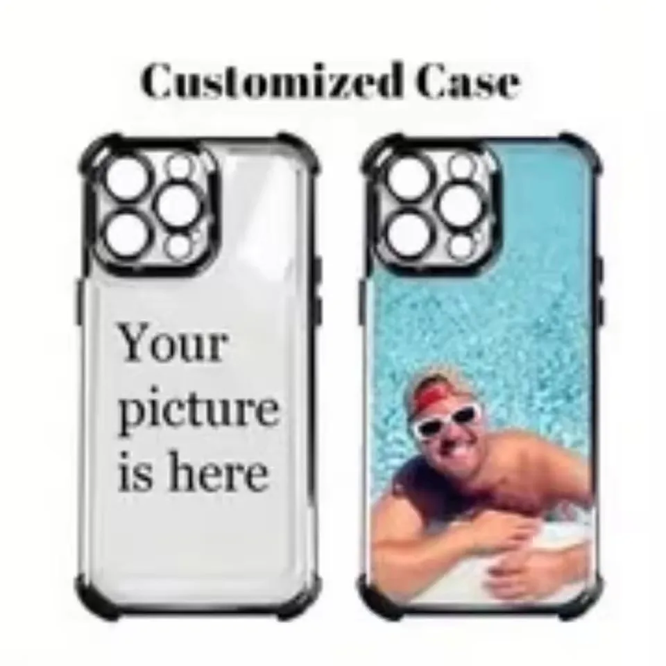 Shockproof Electroplated Case For iPhone 18 17 16 15 14 13 12 11 Pro Max Plus Air 16e 17e DIY Customized Outing Photo Cover Gift