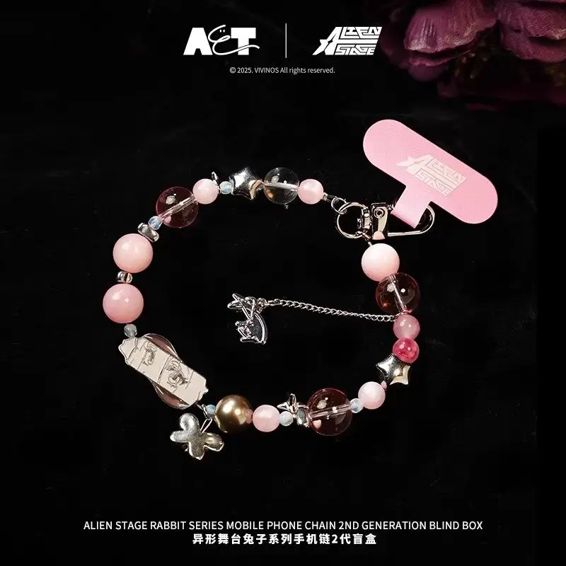 Oryginalny brelok do telefonu Alien Stage Rabbit V2 Series, figurka niespodzianka, anime, modne zabawki, breloczek, prezent na urodziny dla dziewczyny.