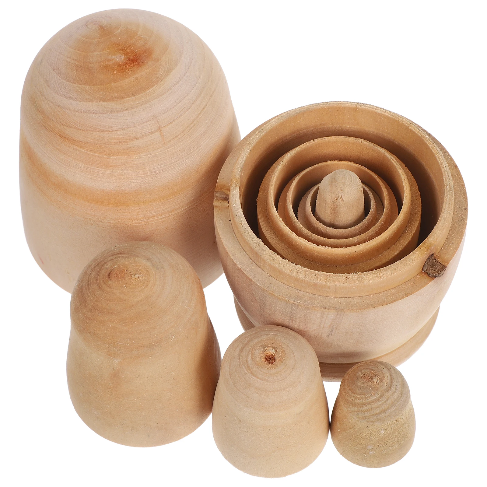 

DIY Desktop Decor DIY Models Wooden DIY Supplies Kids Painting Matrioska DIY Toy