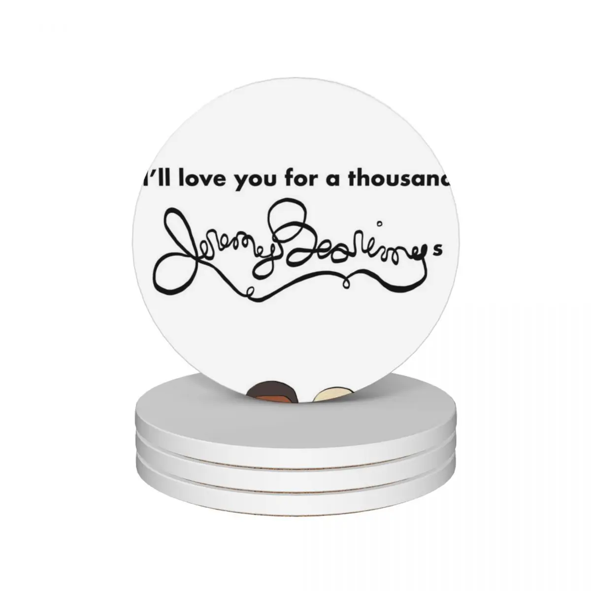 

Love for a thousand Jeremy Bearimys Ceramic Coasters (Set of 4) for coffee cups ceramic cup set Coasters