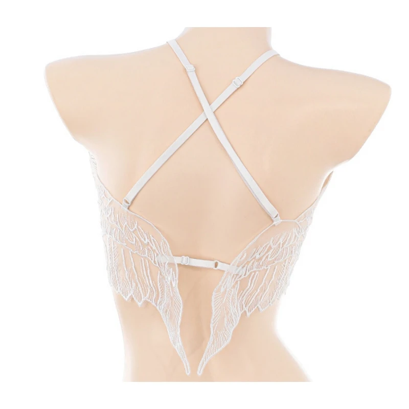 Santo serafim terno de três pontos anjo branco uniforme cosplay traje sexy roupa interior ver através de lingerie role play outfits nightwear