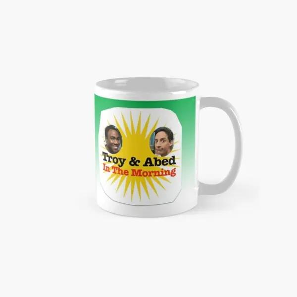 Community Troy And Abed In The Morning C  Mug Coffee Design Handle Round Image Photo Gifts Picture Tea Drinkware Printed Simple