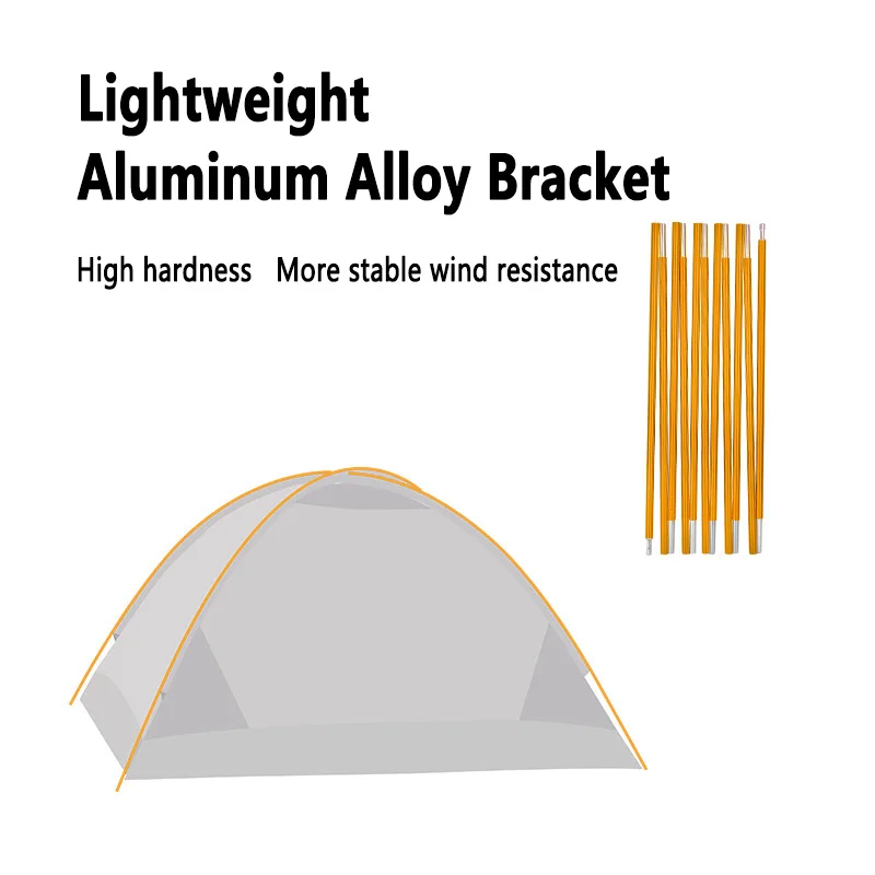ShineTrip Ultra Light Aviation Aluminum Alloy Outdoor Tent Support Pole 3.33 4.05 4.42 Meters Canopy Tent Bracket 2 Pieces Set