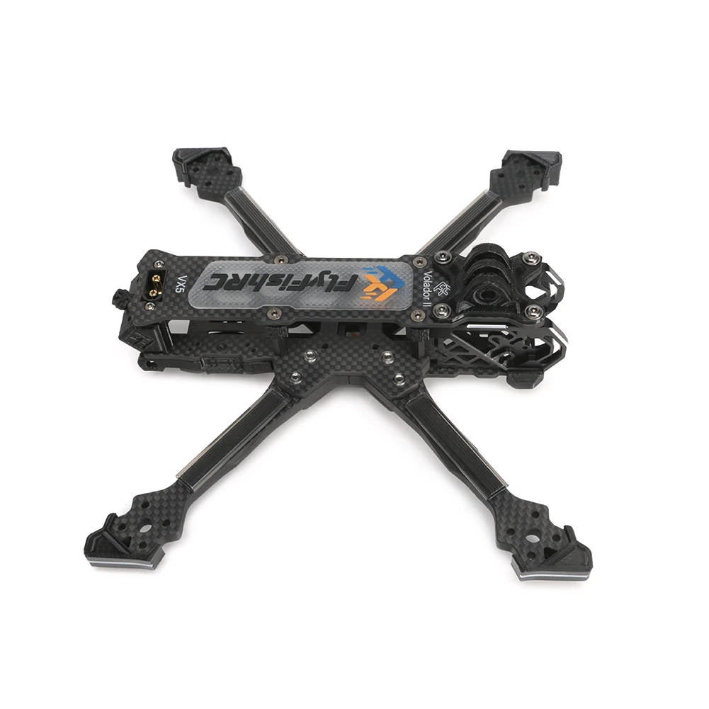 Flyfishrc volador ii vvx5 v2 fpv freestyle t700 kit quadro compatível com unidade de ar dji o3 para fpv rc corrida kit zangão