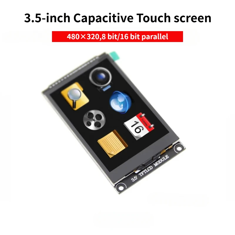 3.5 inch TFT Capacitive Touch screen LCD Display HD 480X320 Pixel ILI9488 8 bit/16 bit parallel LCD Module for STM32/C51 Keil