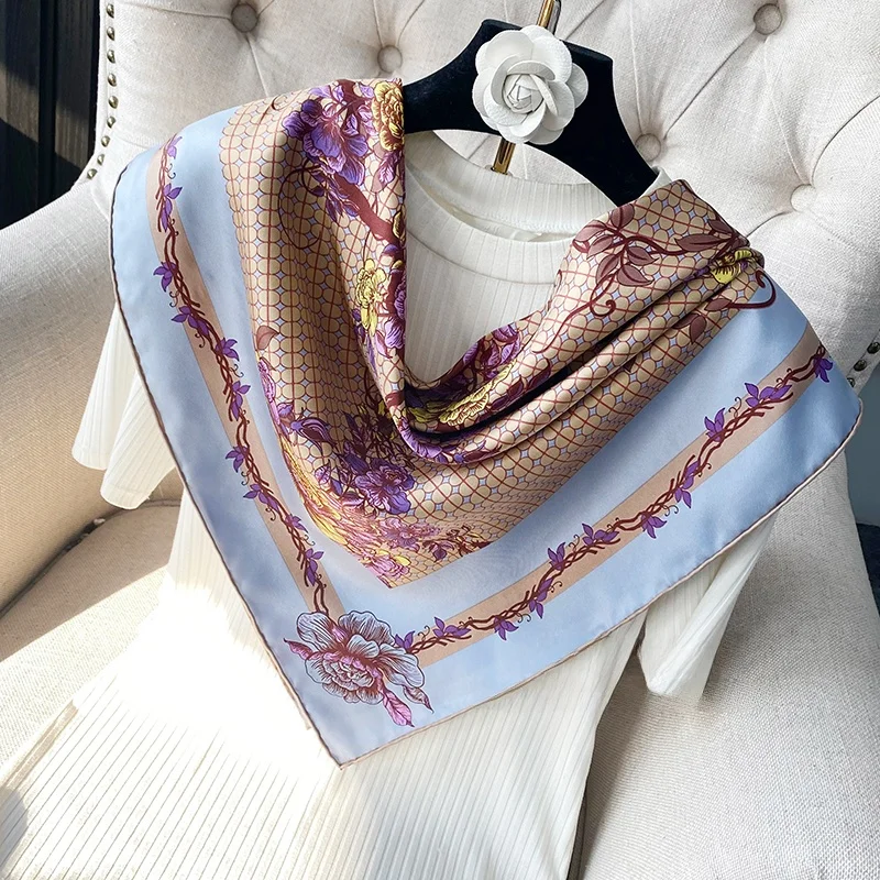 blue-silk-scarf-autumn-winter-fashionable-diagonal-pattern-real-silk-square-scarf-90cm-versatile-for-women-spring-autumn