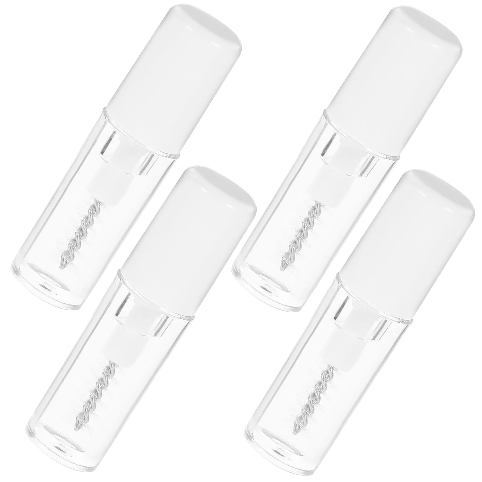 Chubasquero transparente para pestañas, Gel líquido para cejas, maquillaje de plástico, 4 piezas