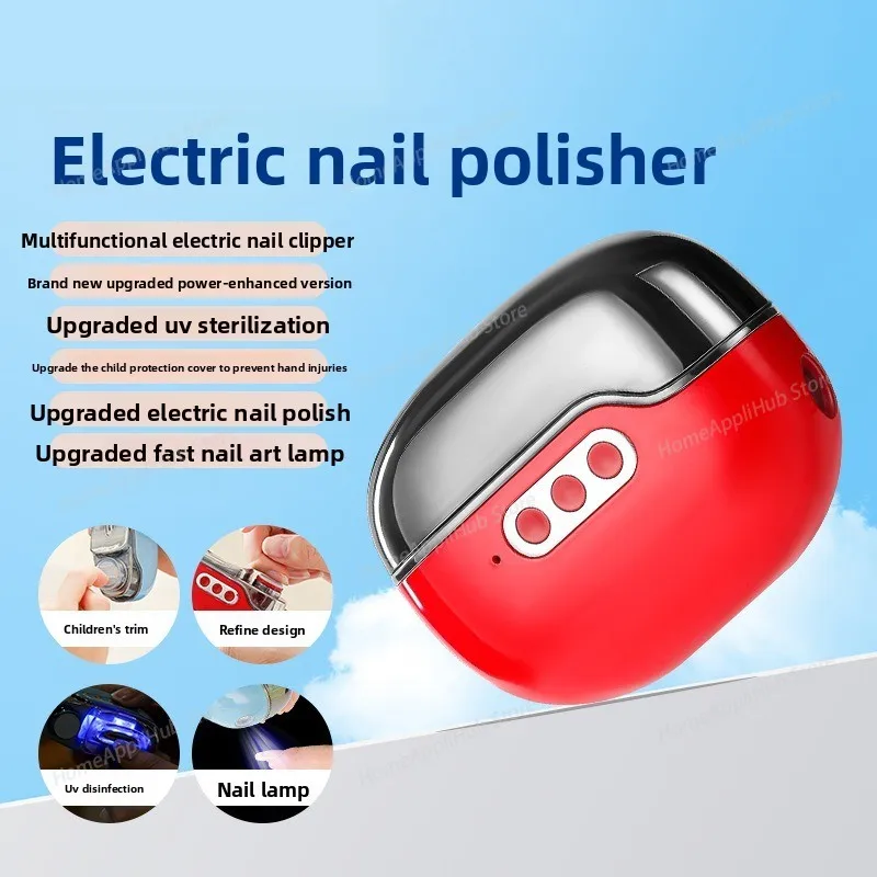 Electric Automatic Nail Clipper Manicure Nail Trimmer for Adult Baby Nail Cutter Sharpener with Lighting Safety Trimmer for Home