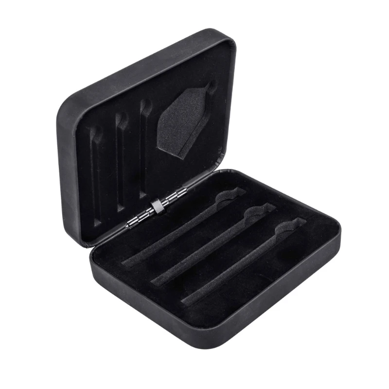 2025 New Light weight Iron Darts Case Fit 3 Darts Storage Box Offer Ample Storage for Flights Supply Darts Accessory Organizers