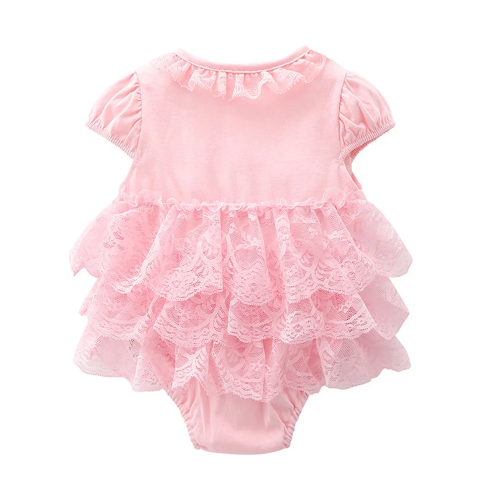 

Хлопковый кружевной комбинезон для маленьких девочек, летний крутой наряд, подходящий повседневный костюм, праздничный конкурс, праздничная спецназ