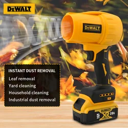 DEWALT Brushless Elétrica Turbo Blowers Secador de Carro Handheld Poeira Ferramenta Sopro Stepless Velocidade de Alta Potência Ferramentas Para 20V Bateria