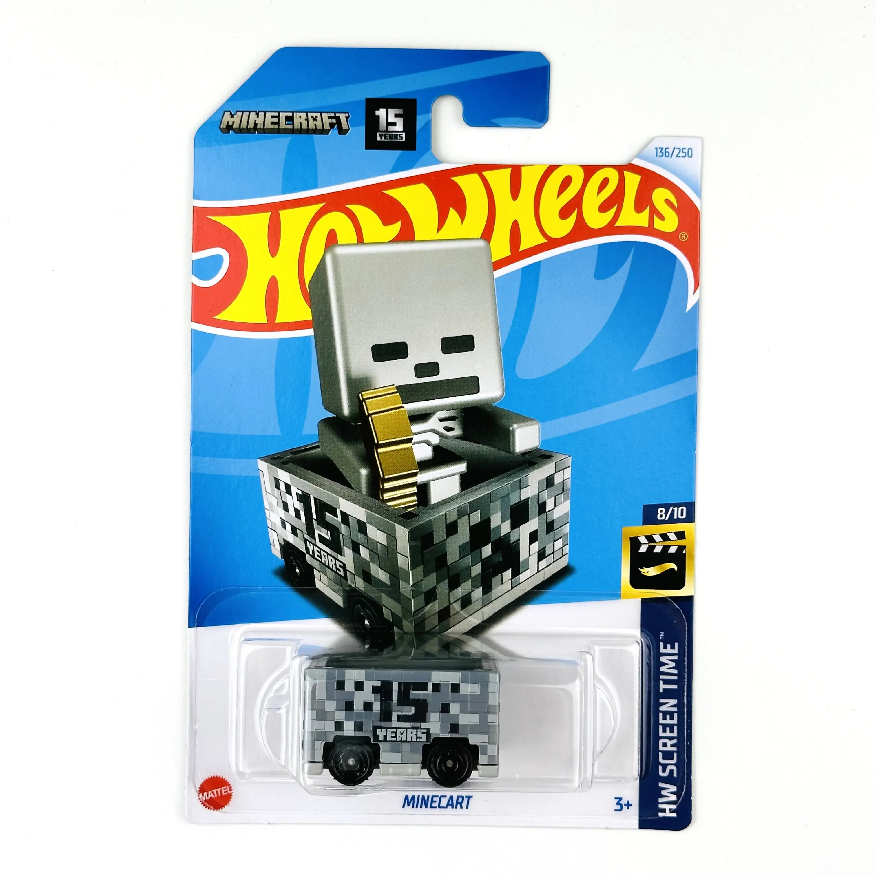 2024-136 Hot Wheels Cars MINECART 1/64 Metal Die-cast Model Toy Vehicles