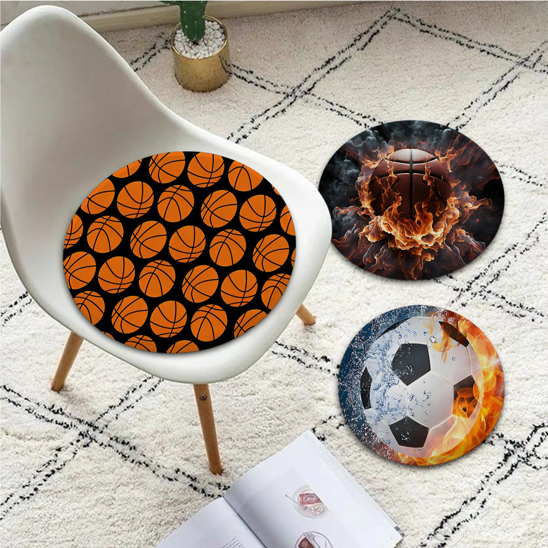 Coole neue Basketball ball runde Sitzkissen Büro Esszimmer Hocker Pad Schwamm Sofa matte rutsch feste Kissen polster