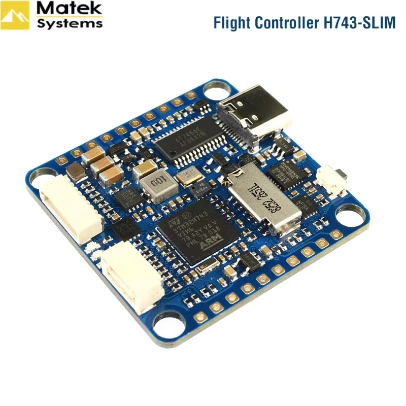 

Matek H743 SLIM V3 STM32H743VIT6 BEC ICM20602 Baro Blackbox 2-8S F7 Flight Controller 30.5x30.5mm for FPV Drones DJI Model