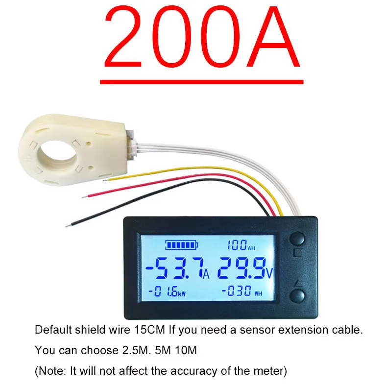Bluetooth DC Hall Coulomb METER 100A 200A 400A Digital Voltmeter POWER Capacity Lifepo4 Lead-acid Lipo Li-Ion Battery BMS image 3