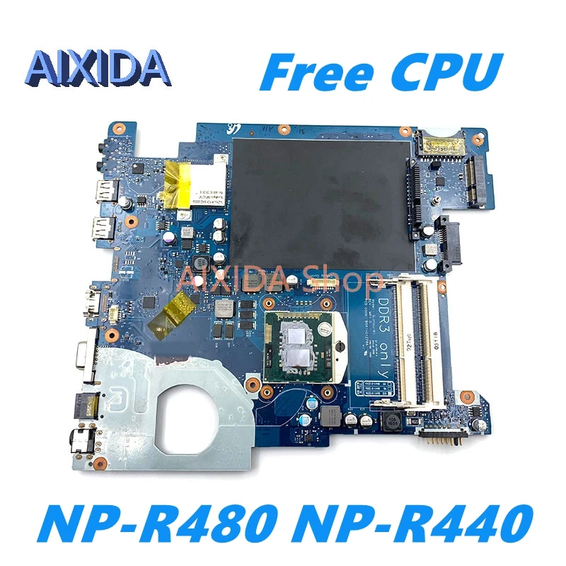 

AIXIDA BA41-01229A BA92-06357A BA92-06357B For Samsung R480 R440 NP-R480 NP-R440 Laptop Motherboard HM55 DDR3 Free CPU Full test