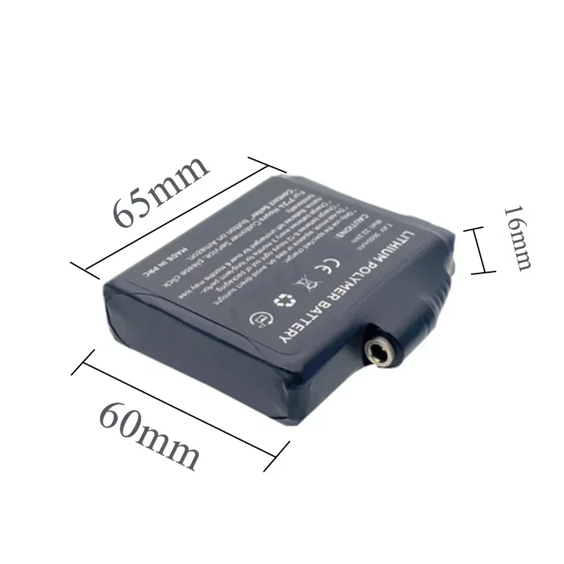 Heated Gloves Battery 7.4V 3000mah Lithium Polymer Battery for Heating Vest, Socks, Winter Antifreeze Saver Heat Battery